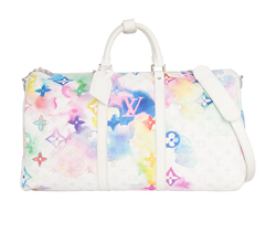 Keepall 50 With Watercolour Print, Canvas, Multi, MIF, B/DB/S/K/L, 3*